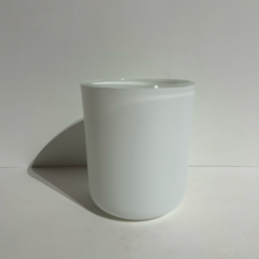 Frosted White Glass Candle Jar Kirkland’s EMPTY 12oz/340g Round 4x4.5 in Crafts